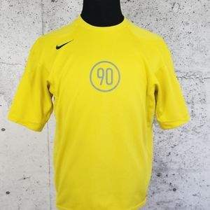 Nike | Shirts | Nike Full 9 Soccer Jersey Yellow Medium | Poshmark